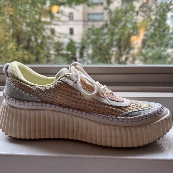 Dolce Vita Dolen Crochet Womens Gently Used Sneakers in Pastel Colors size 8 - Picture 5 of 14